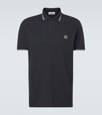 Compass cotton-blend piqué polo shirt | Stone Island