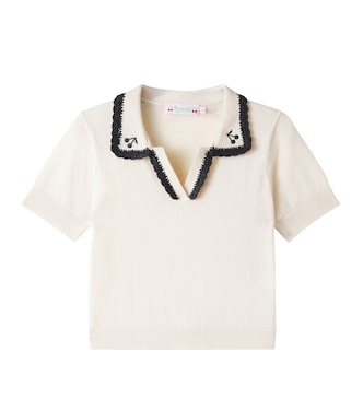 Lisette wool and cotton polo shirt | Bonpoint