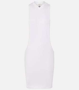 Cotton-blend jersey minidress | Versace