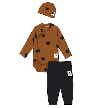 Baby - Body, leggings e berretto | Mini Rodini