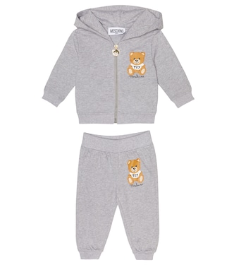Bébé – Sweat-shirt et pantalon en coton à logo | Moschino Kids