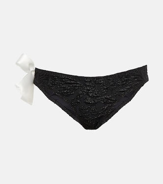 One-shoulder bow bikini bottoms | Giambattista Valli