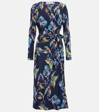 Robe portefeuille Tilly imprimée en soie mélangée | Diane von Furstenberg