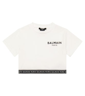 T-Shirt aus Baumwoll-Jersey | Balmain Kids