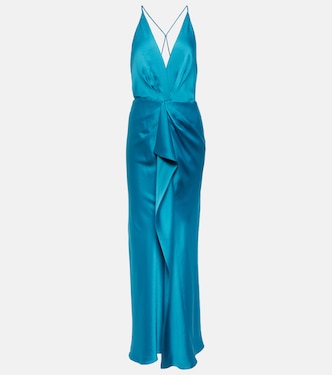 Giana draped satin gown | Simkhai