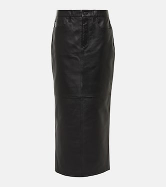Falda larga de piel | Wardrobe.NYC