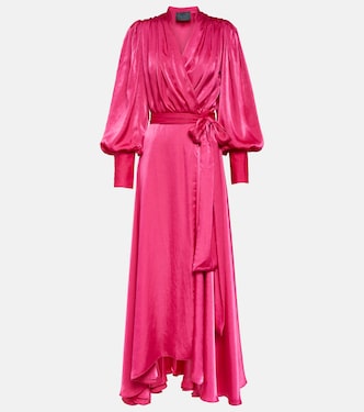 Stila satin wrap dress | Costarellos