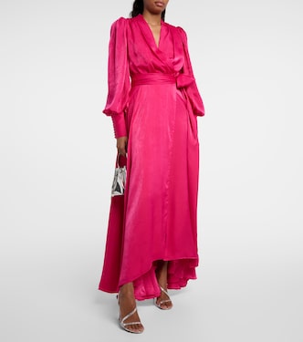 Stila satin wrap dress | Costarellos