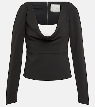 Off-shoulder cady top | Roland Mouret