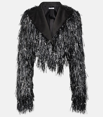 Cropped-Jacke Tinsel  | LaQuan Smith