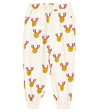Medals cotton jersey sweatpants | Mini Rodini