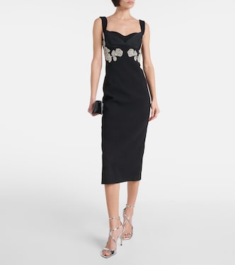 Abito midi Juliana con cristalli | Rebecca Vallance