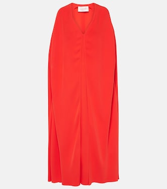 Caped silk gown | Valentino