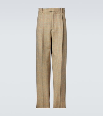 Prince of Wales check straight pants | Bottega Veneta