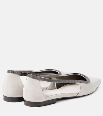 Ballerines Monili en daim | Brunello Cucinelli