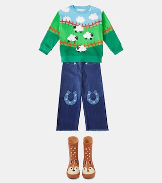 Sudadera de algodón estampada | Stella McCartney Kids