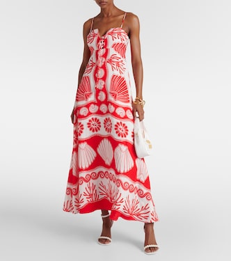 Maxikleid Ainika Shell aus einem Leinengemisch | Farm Rio