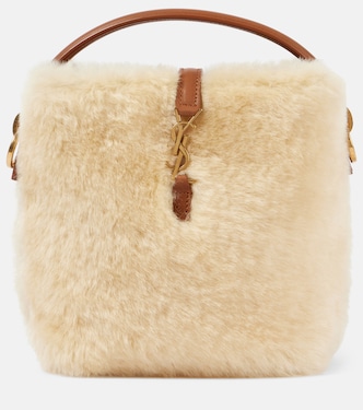 Le 37 Mini shearling bucket bag | Saint Laurent