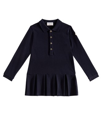 Cotton-blend piquet polo dress | Moncler Enfant