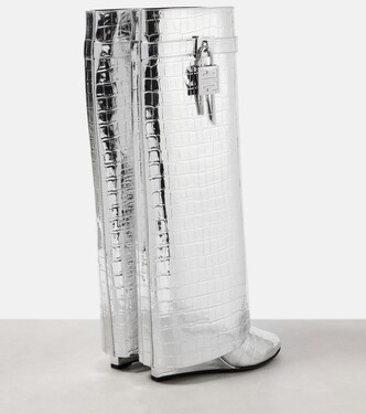 Stiefel Shark Lock aus Metallic-Leder | Givenchy
