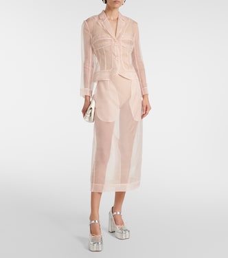 Blusa de organza de seda | Simone Rocha
