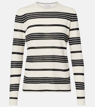 Pull rayé en coton mélangé | Moncler