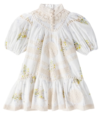 Vestido Doily de gasa de algodón floral | Petite Amalie  