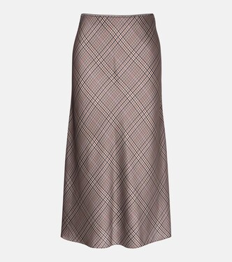 Slipskirt aus Satin | Vince