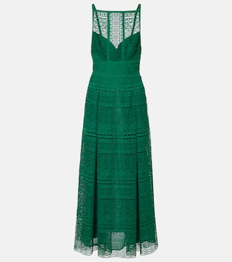 Vestido midi de macramé | Elie Saab
