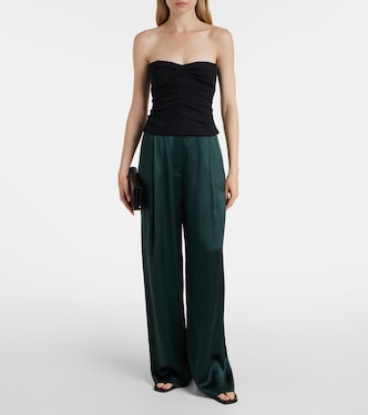 Weite Hose aus Seidensatin | The Sei