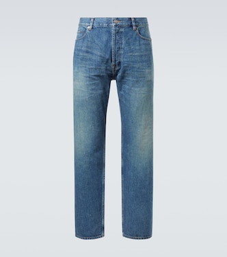 Jeans rectos Mick de tiro medio | Saint Laurent
