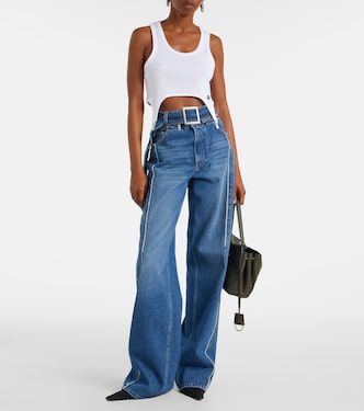 Ribbed-knit cotton jersey bra top | Jean Paul Gaultier