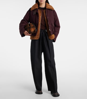Wattierte Jacke mit Shearling | Loewe