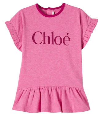 Baby logo cotton dress | Chloé Kids