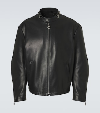 Horsebit leather jacket | Gucci