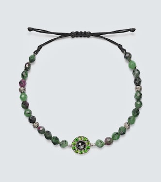 Orbit 9kt white gold (375/1000) and sterling silver (925) with gemstones | Ileana Makri