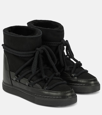 Botas de nieve Classic Wedge de ante y piel | Inuikii