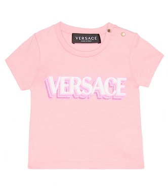 Baby - T-shirt in cotone con logo | Versace Kids