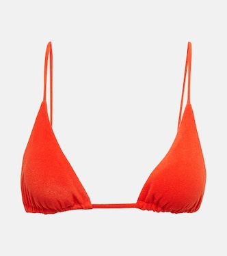 Top de bikini triangular Via de felpa | Jade Swim