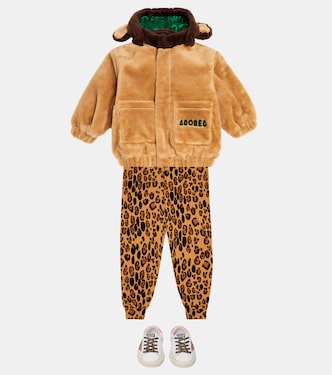 Basic Leopard jersey sweatpants | Mini Rodini