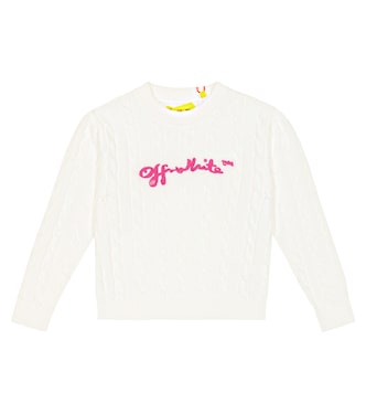 Jersey en punto trenzado de algodón | Off-White Kids