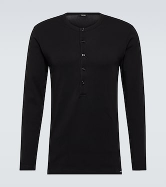 Henley-Top aus einem Baumwollgemisch | Tom Ford