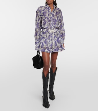 Camicia Devi in seta con stampa paisley | Zimmermann