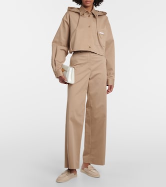 Mules Saint Tropez en daim | Prada