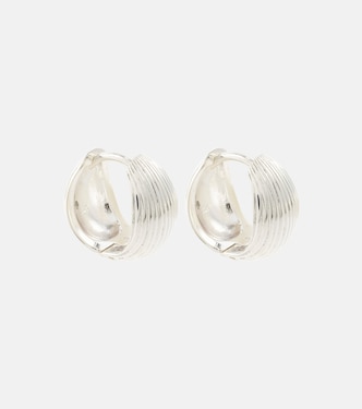 Reversible sterling silver hoop earrings | Sophie Buhai