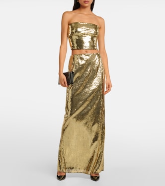 Top bustier raccourci à sequins | Dolce&Gabbana