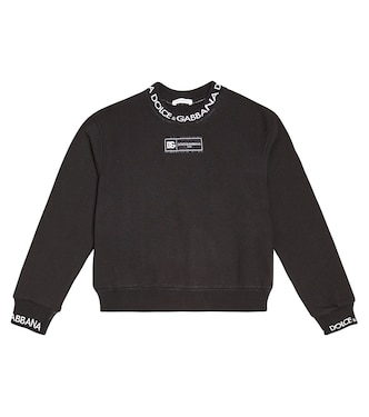 Sudadera DG en jersey de algodón | Dolce&Gabbana Kids