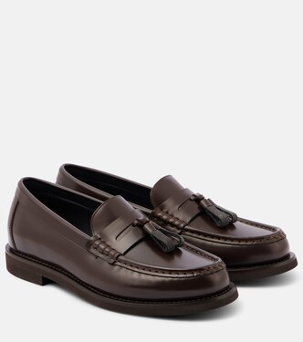 Monili leather loafers | Brunello Cucinelli