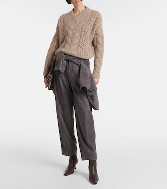 Verzierte Chelsea Boots aus Leder | Brunello Cucinelli