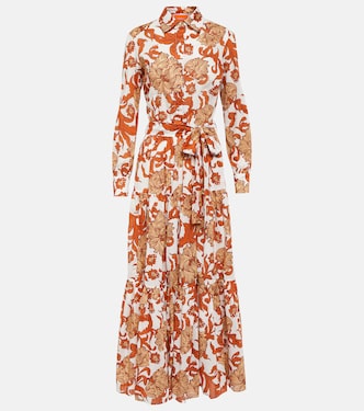 Bedrucktes Maxikleid Bellini aus Baumwolle | La DoubleJ